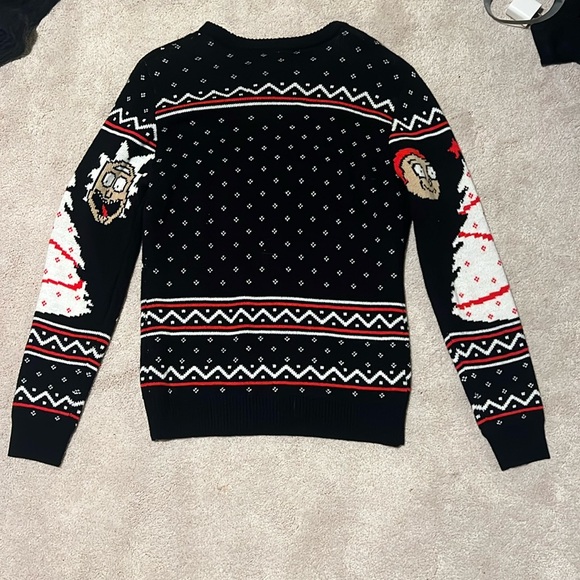 Size small Rick and Morty graphic christmas sweater - Picture 2 of 4